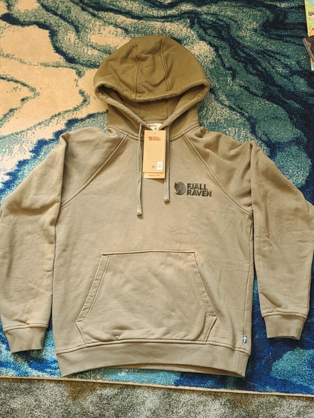 Fjallraven Classic Hoodie in Army / Sage Green, Small Men's/Unisex